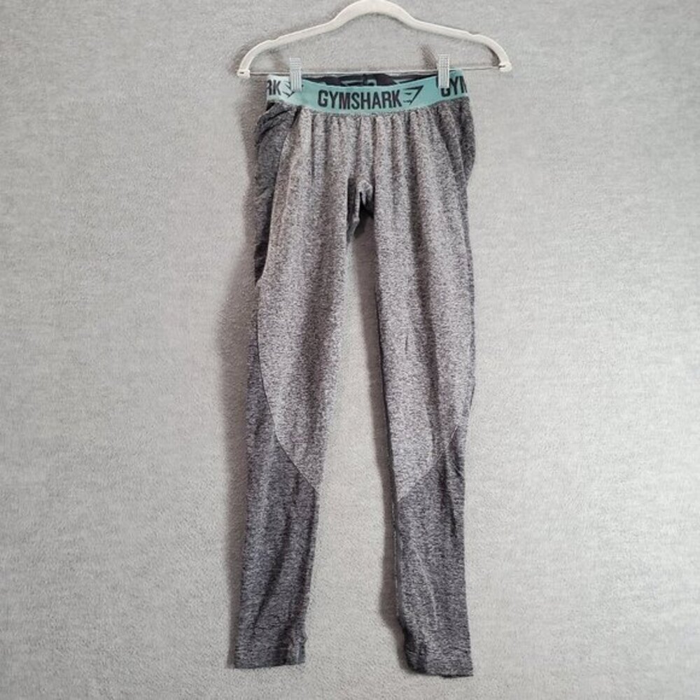 Gymshark Women Activewear Pants XS Gray‎ Flex Leggings High Rise 29 in Inseam